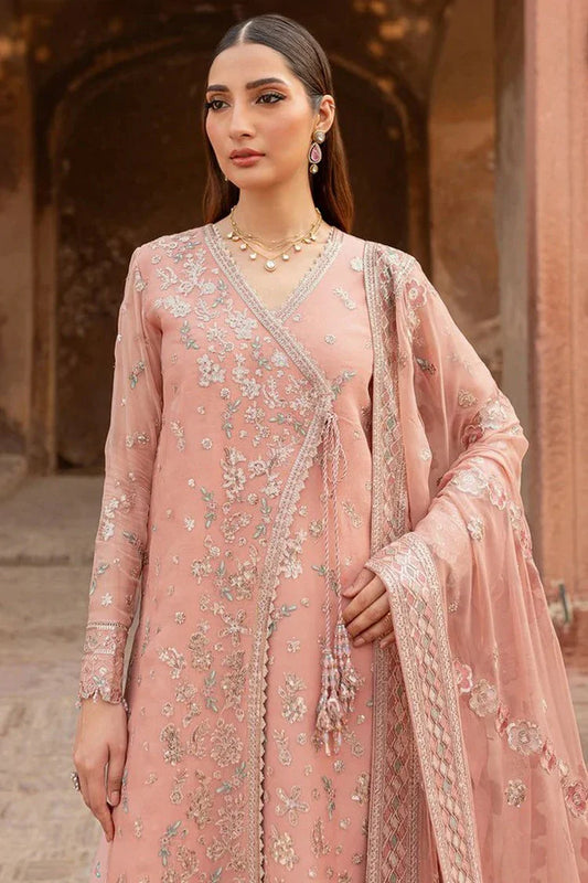 Picture of Farasha - Ritzier Luxury Chiffon Collection - 06-PEACH BELL - Unstitched - Available at Raja Sahib