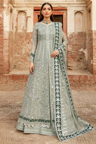 Farasha - Ritzier Luxury Chiffon Collection - 07-GREY VEIL - Unstitched