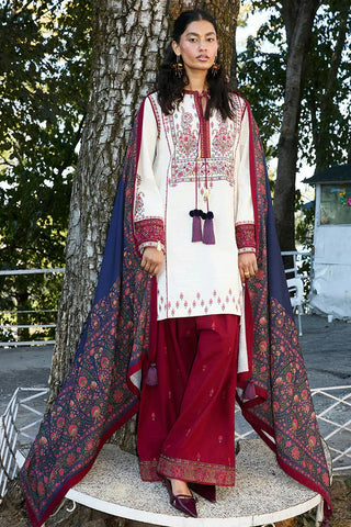 Hussain Rehar - Jugnu Autumn Winter Edit 2 - 04 ROUGE - Unstitched