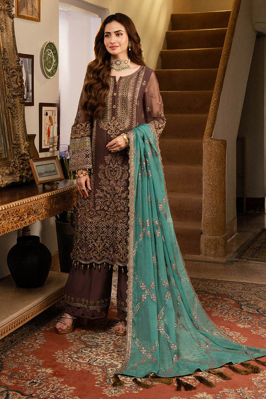 Picture of Imrozia - Noor Jahan Luxury Chiffon Formals - I-199 Khawab - Unstitched - Available at Raja Sahib