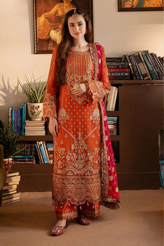 Imrozia - Noor Jahan Luxury Chiffon Formals - I-203 Gul - Unstitched