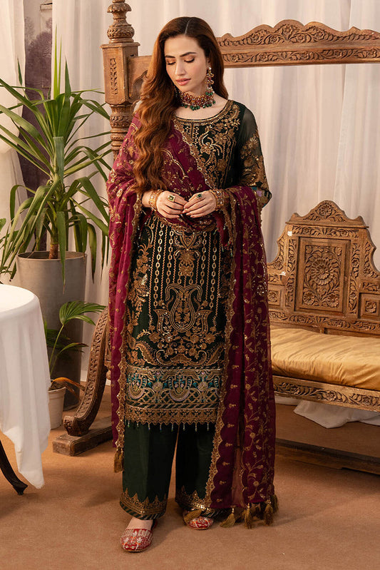 Picture of Imrozia - Noor Jahan Luxury Chiffon Formals - I-204 Mehak - Unstitched - Available at Raja Sahib