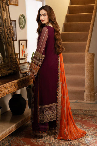 Imrozia - Noor Jahan Luxury Chiffon Formals - I-206 Chandni - Unstitched