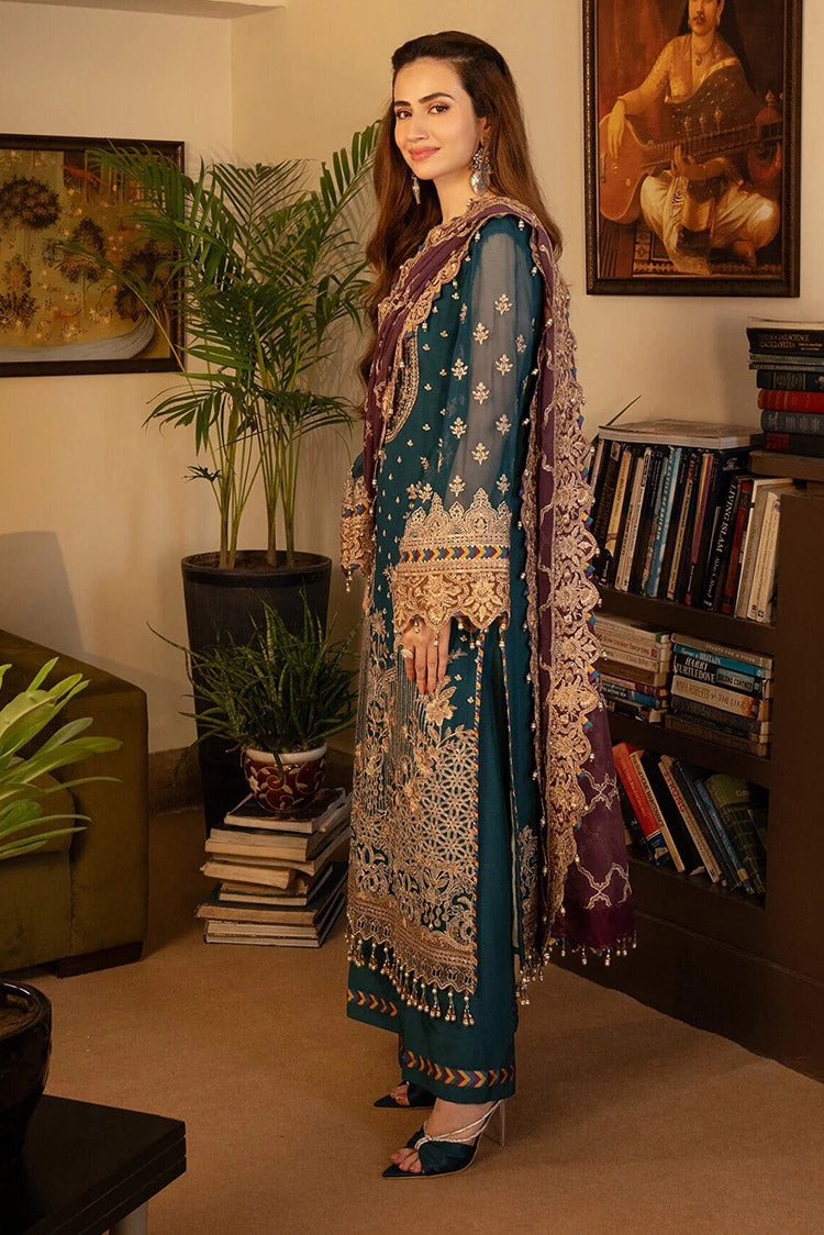 Picture of Imrozia - Noor Jahan Luxury Chiffon Formals - I-208 Aaina - Unstitched - Available at Raja Sahib