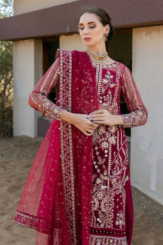 Picture of Kara - Luxe ll Luxury Collection - 08 Berry Charm - Unstitched - Available at Raja Sahib