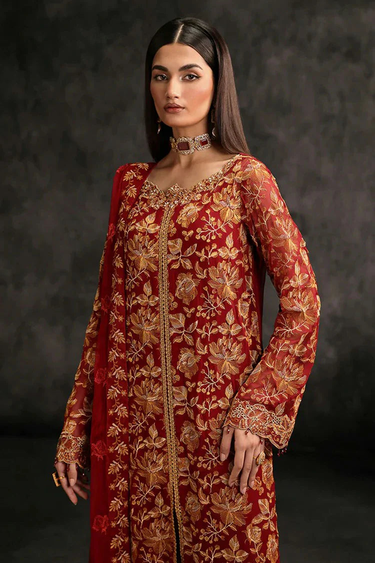 Picture of Rajbari - Sage Formal Edit - 07 Rouge - Unstitched - Available at Raja Sahib