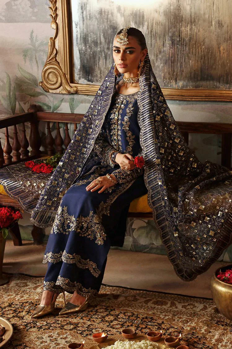 Picture of Ramsha - Shagna Premium Raw Silk Wedding Formals - Naghma S-01 - Unstitched - Available at Raja Sahib