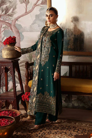 Ramsha - Shagna Premium Raw Silk Wedding Formals - Zaib S-03 - Unstitched