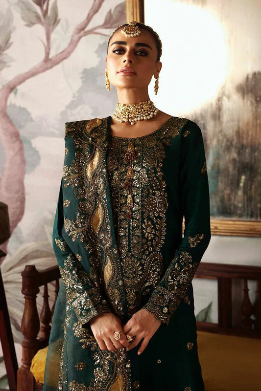 Picture of Ramsha - Shagna Premium Raw Silk Wedding Formals - Zaib S-03 - Unstitched - Available at Raja Sahib