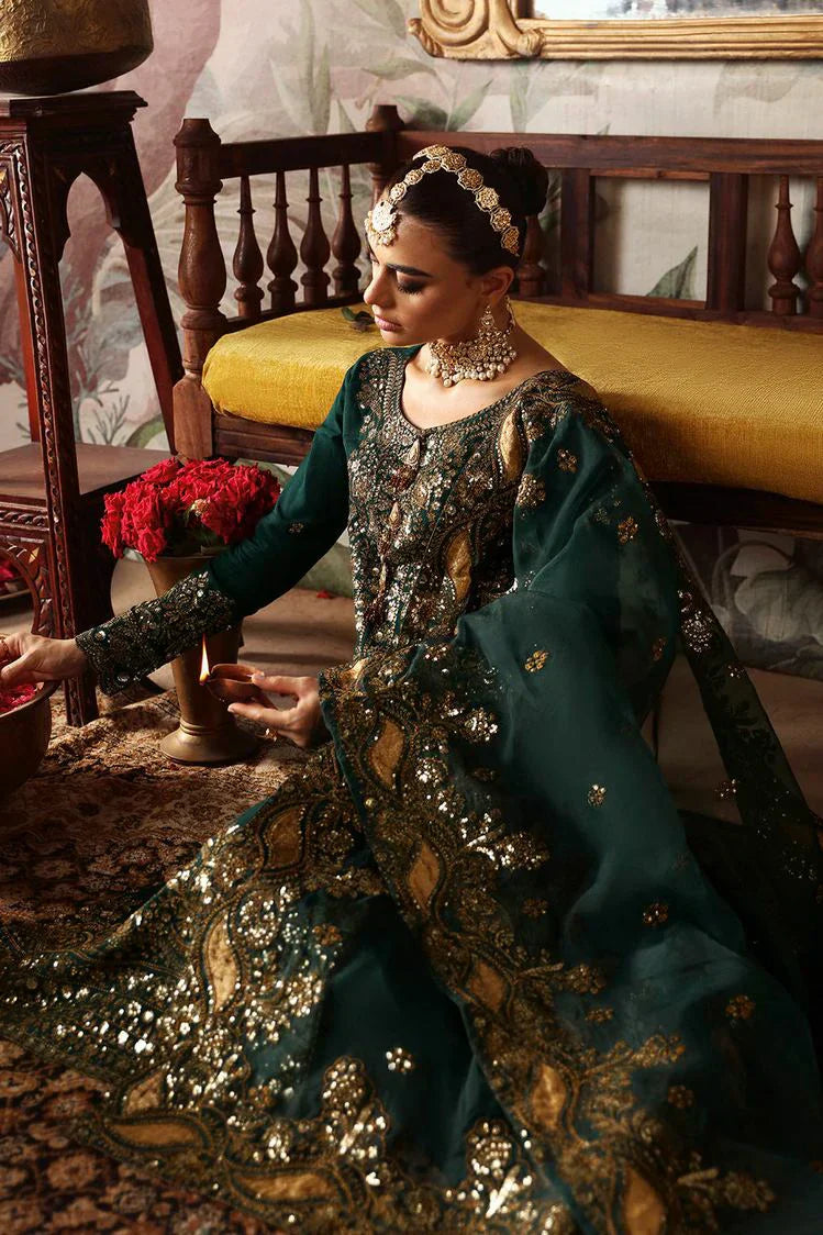 Picture of Ramsha - Shagna Premium Raw Silk Wedding Formals - Zaib S-03 - Unstitched - Available at Raja Sahib