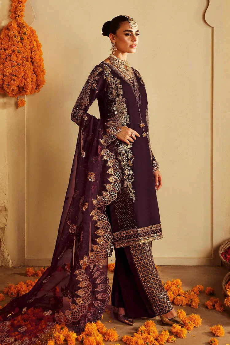 Picture of Ramsha - Shagna Premium Raw Silk Wedding Formals - Khusbhu S-06 - Unstitched - Available at Raja Sahib