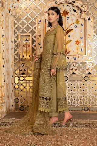 Janique - Luxury Chiffon Collection Vol 4 - D-035 Saffron - Unstitched