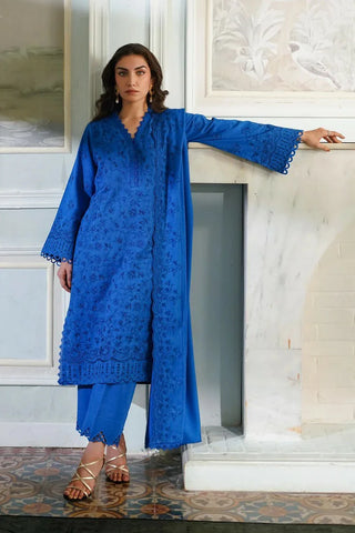 Sahar - Autumn Winter Collection Vol 1 - 02 Heritage Blues - Unstitched