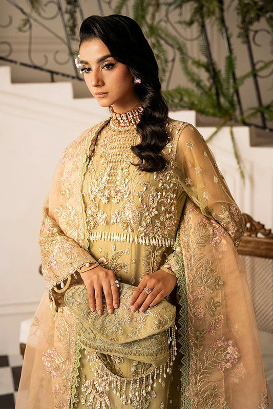 Picture of Inayat - Luxury Wedding Formals - 01 BREWING-MATCHA - Unstitched - Available at Raja Sahib