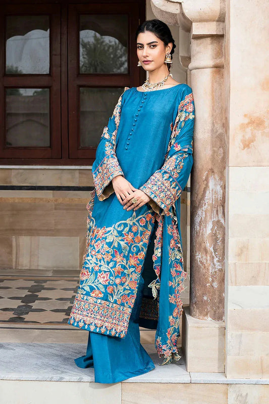 Picture of Muraad - Ruhani Luxury Formals - 04 Azure - Unstitched - Available at Raja Sahib