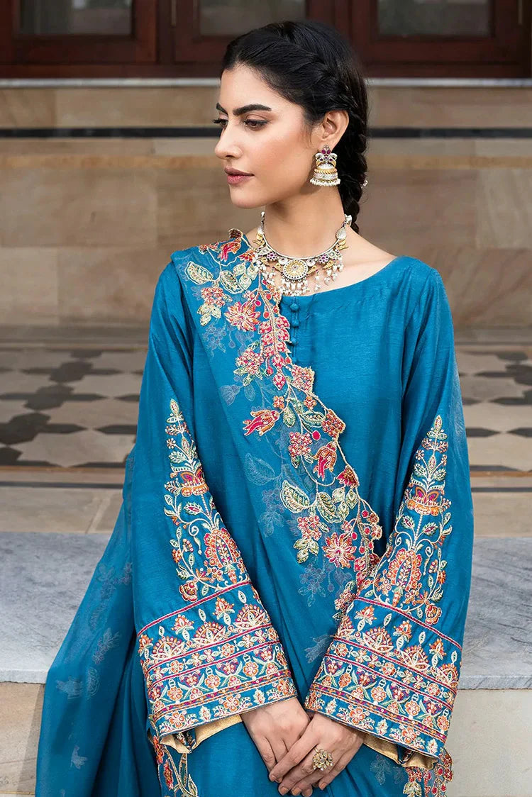 Picture of Muraad - Ruhani Luxury Formals - 04 Azure - Unstitched - Available at Raja Sahib