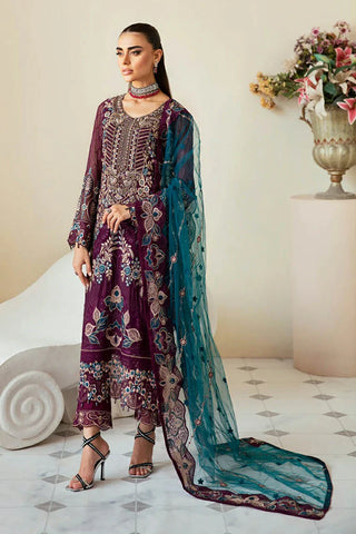 Picture of Ramsha - Dastoor Chiffon Collection Vol 1 - P-102 - Unstitched - Available at Raja Sahib