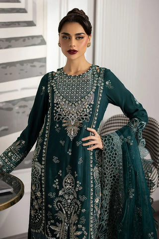 Picture of Sardinia - La More Wedding Formals - 702 Emerald Night - Unstitched - Available at Raja Sahib