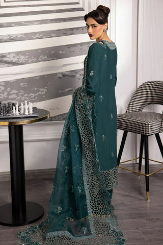 Picture of Sardinia - La More Wedding Formals - 702 Emerald Night - Unstitched - Available at Raja Sahib