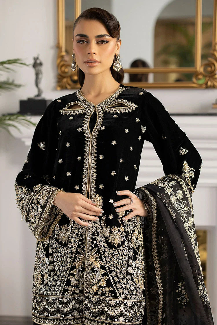 Picture of Sardinia - La More Wedding Formals - 704 Midnight Lush - Unstitched - Available at Raja Sahib