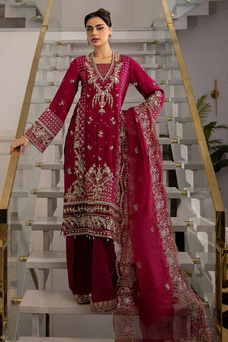 Picture of Sardinia - La More Wedding Formals - 708 Scarlet dream - Unstitched - Available at Raja Sahib