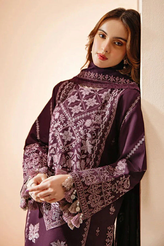 Picture of Florent - Shades of Winter Embroidered Shawl Series - FSW-2A - Unstitched - Available at Raja Sahib