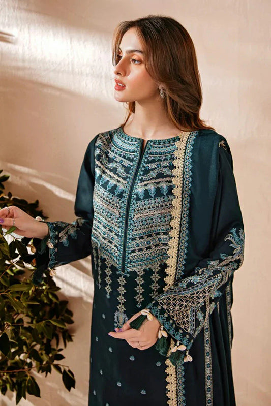 Picture of Florent - Shades of Winter Embroidered Shawl Series - FSW-3A - Unstitched - Available at Raja Sahib