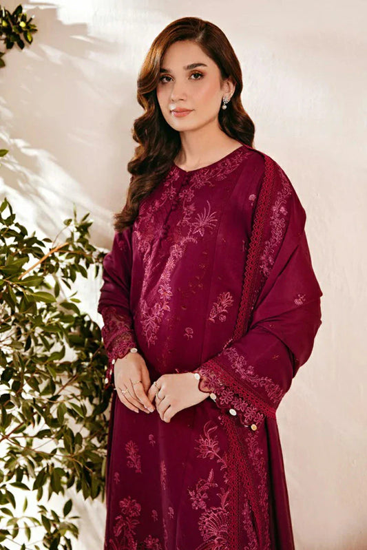 Picture of Florent - Shades of Winter Embroidered Shawl Series - FSW-6B - Unstitched - Available at Raja Sahib