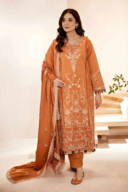 Picture of Florent - Shades of Winter Embroidered Shawl Series - FSW-7 - Unstitched - Available at Raja Sahib