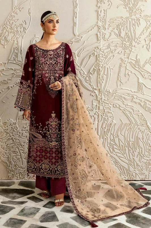 Picture of Ramsha - Premium Embroidered Velvet Collection Vol 6 - V-601 - Unstitched - Available at Raja Sahib