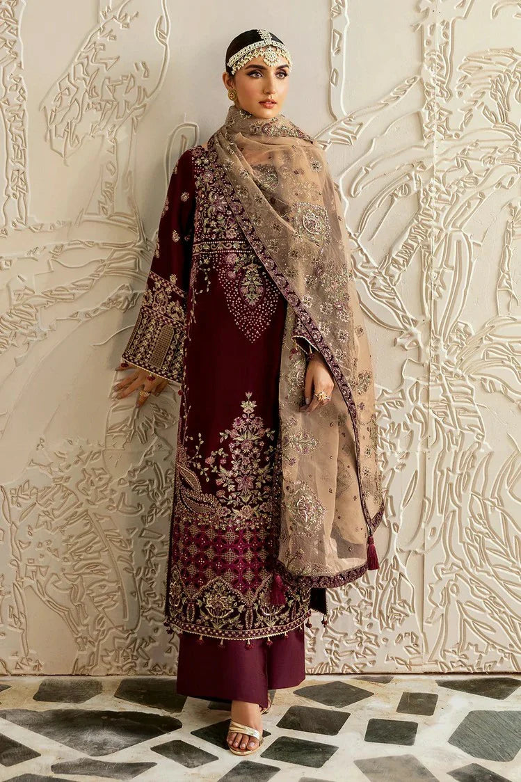 Picture of Ramsha - Premium Embroidered Velvet Collection Vol 6 - V-601 - Unstitched - Available at Raja Sahib