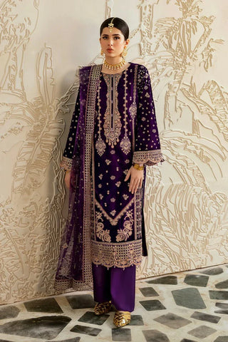 Picture of Ramsha - Premium Embroidered Velvet Collection Vol 6 - V-602 - Unstitched - Available at Raja Sahib