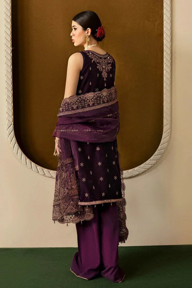 Picture of Ramsha - Premium Embroidered Velvet Collection Vol 6 - V-605 - Unstitched - Available at Raja Sahib