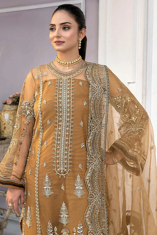 Picture of Suveez - Qalb Luxury Collection Vol 6 - 03 Ziba - Unstitched - Available at Raja Sahib