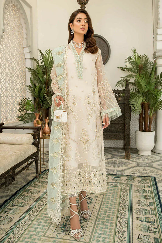 Picture of Suveez - Qalb Luxury Collection Vol 6 - 07 NOORAH - Unstitched - Available at Raja Sahib