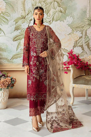 Picture of Ramsha - Minhal Embroidered Organza Collection Vol 12 - M-1201 - Unstitched - Available at Raja Sahib