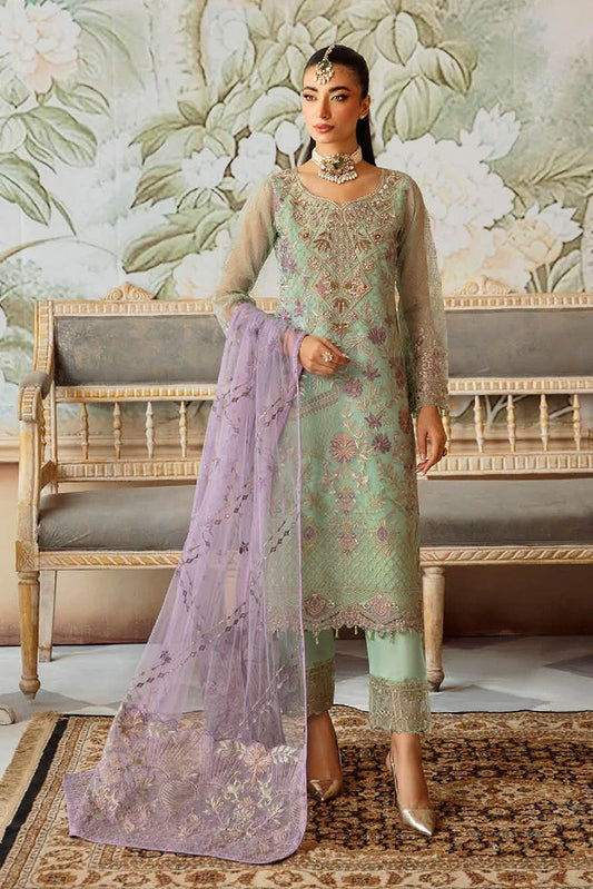 Picture of Ramsha - Minhal Embroidered Organza Collection Vol 12 - M-1204 - Unstitched - Available at Raja Sahib