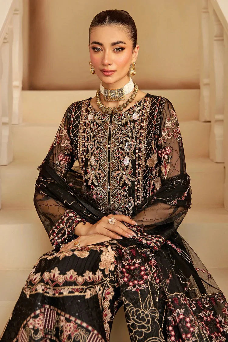 Picture of Ramsha - Minhal Embroidered Organza Collection Vol 12 - M-1205 - Unstitched - Available at Raja Sahib