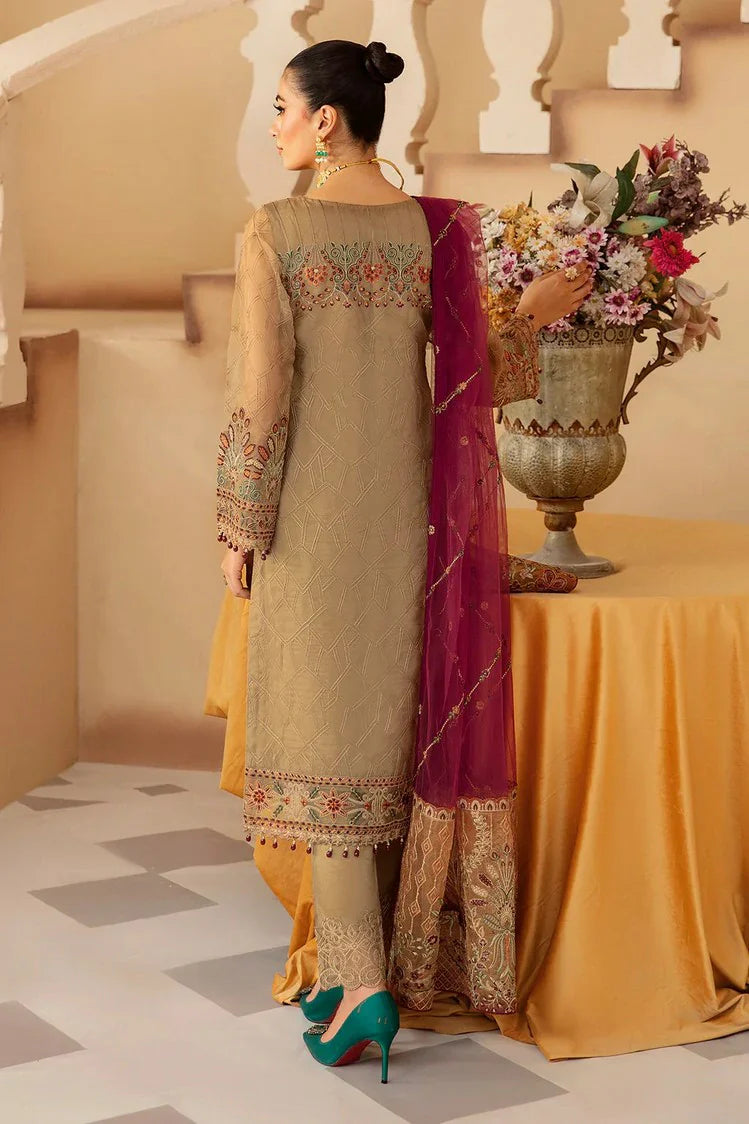 Picture of Ramsha - Minhal Embroidered Organza Collection Vol 12 - M-1208 - Unstitched - Available at Raja Sahib