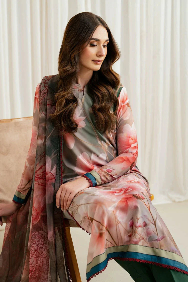 Picture of Zarif - Printed Georgette Silk Collection - ZGS-08 Insiah - Unstitched - Available at Raja Sahib