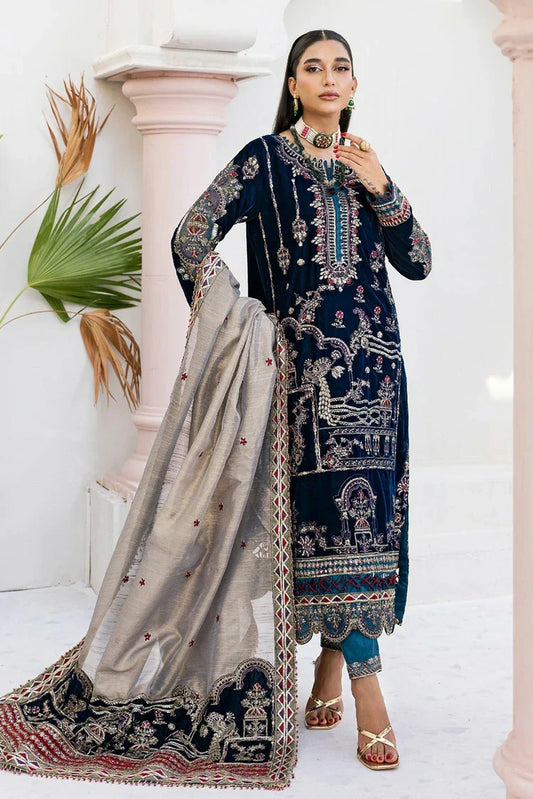 Zebtan - Andaz E Makhmal Wedding Collection - ZAM-12 - Unstitched