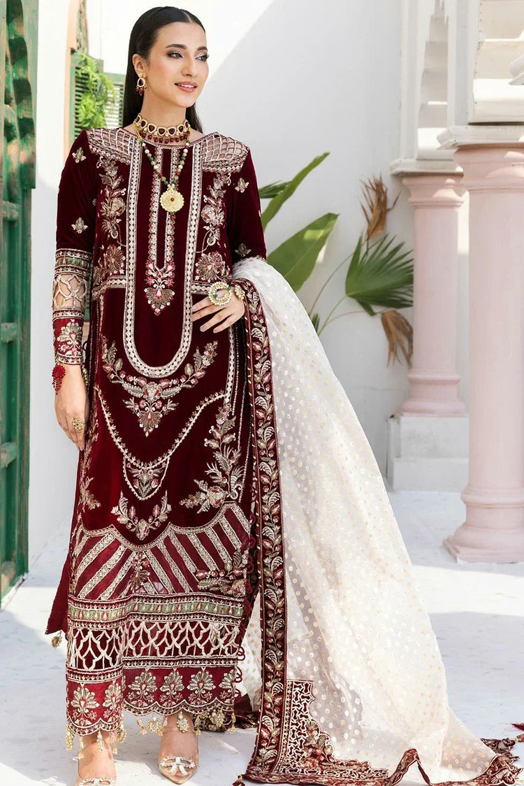 Picture of Zebtan - Andaz E Makhmal Wedding Collection - ZAM-02 - Unstitched - Available at Raja Sahib