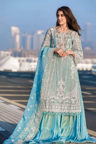 Picture of Kara - Kamdani The Luxury Collection - KRCN-05 Icy Cascade - Unstitched - Available at Raja Sahib