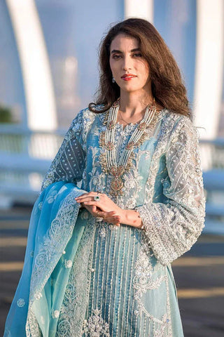 Picture of Kara - Kamdani The Luxury Collection - KRCN-05 Icy Cascade - Unstitched - Available at Raja Sahib