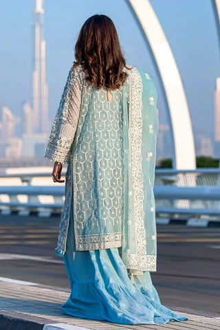 Picture of Kara - Kamdani The Luxury Collection - KRCN-05 Icy Cascade - Unstitched - Available at Raja Sahib