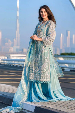 Picture of Kara - Kamdani The Luxury Collection - KRCN-05 Icy Cascade - Unstitched - Available at Raja Sahib