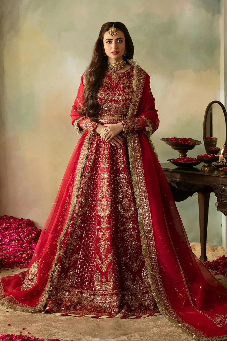 Saad Shaikh - Elena Wedding Formals - 10 Cerise - Unstitched