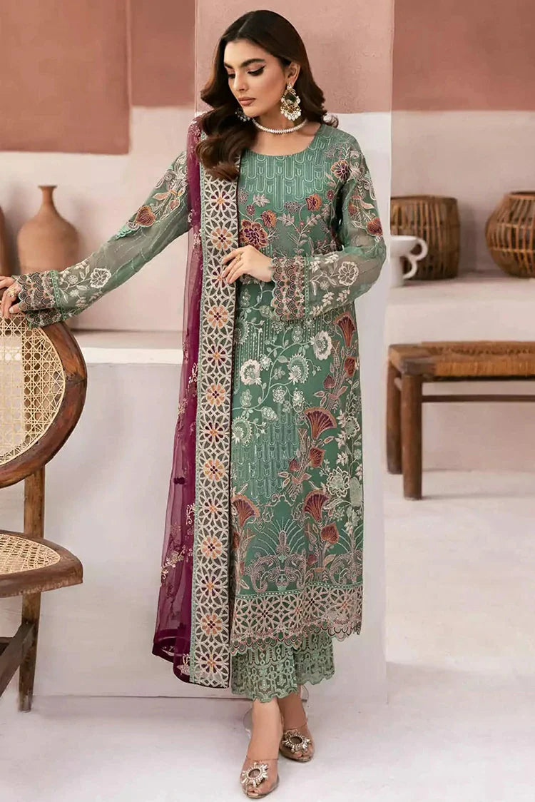 Picture of Ramsha - Arzoo Luxury Chiffon Collection Vol 1 - U-103 - Unstitched - Available at Raja Sahib