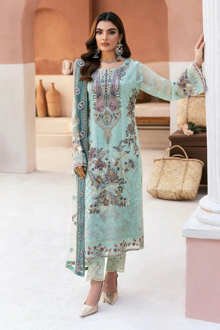 Picture of Ramsha - Arzoo Luxury Chiffon Collection Vol 1 - U-108 - Unstitched - Available at Raja Sahib