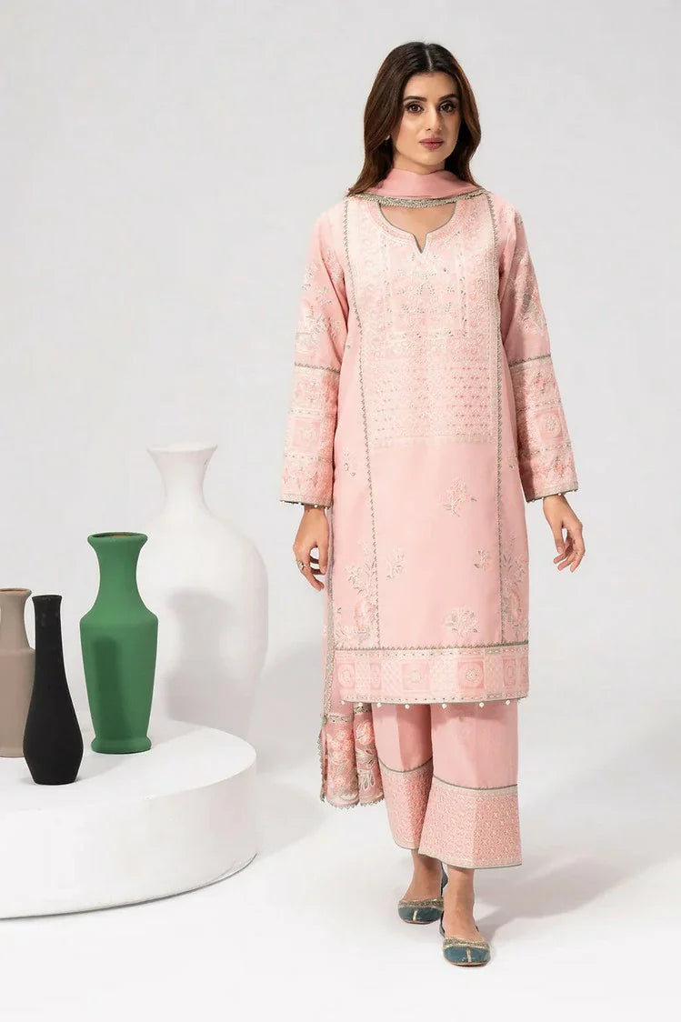 Picture of Saad Shaikh - Luminaa Karandi Collection - 10 Marmalade - Unstitched - Available at Raja Sahib